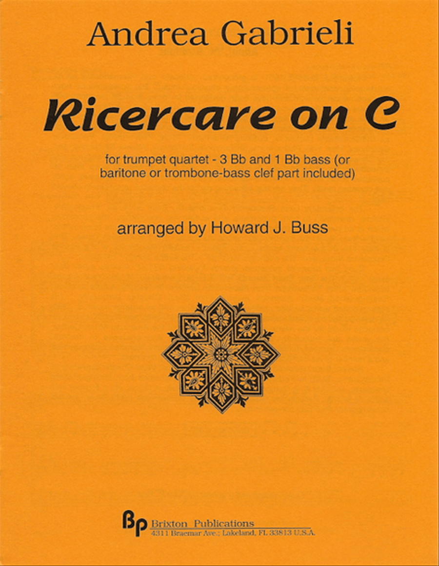 Ricercare Ricercare Trumpet scores gallery preview page 1
