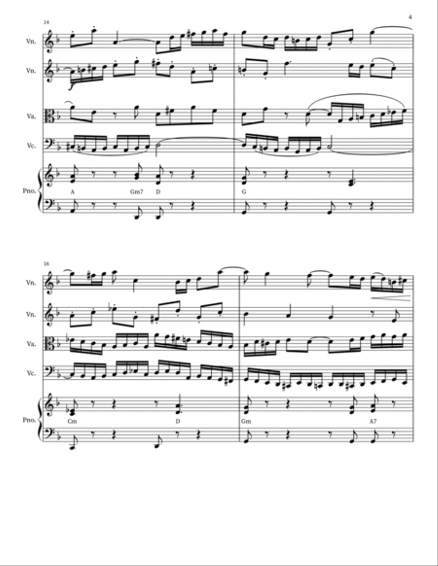 Double violin concerto BWV 1043 Violin Solo scores gallery preview page 4
