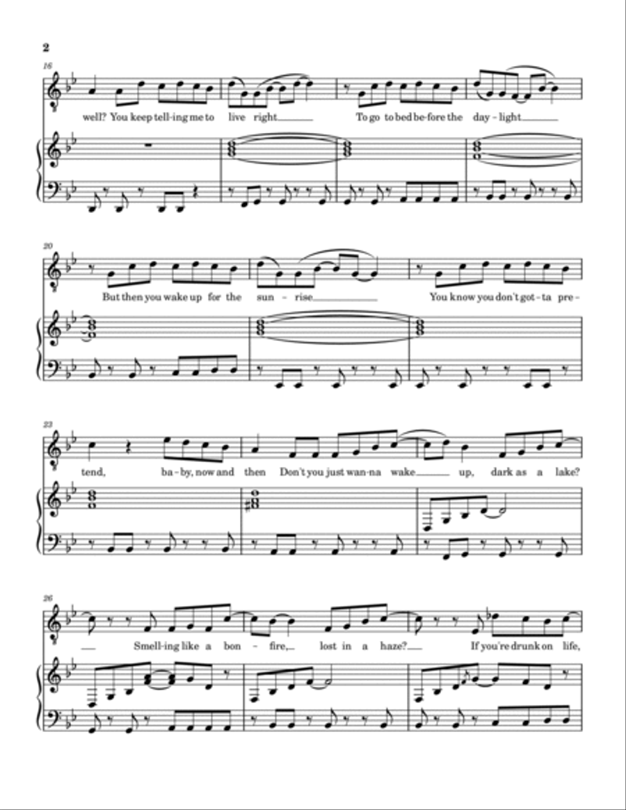 Too Sweet Voice scores gallery preview page 2