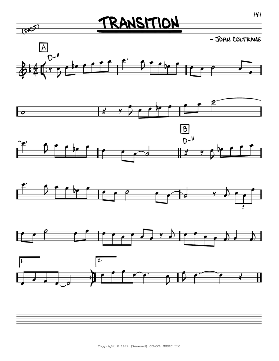 Transition Piano scores gallery preview page 1