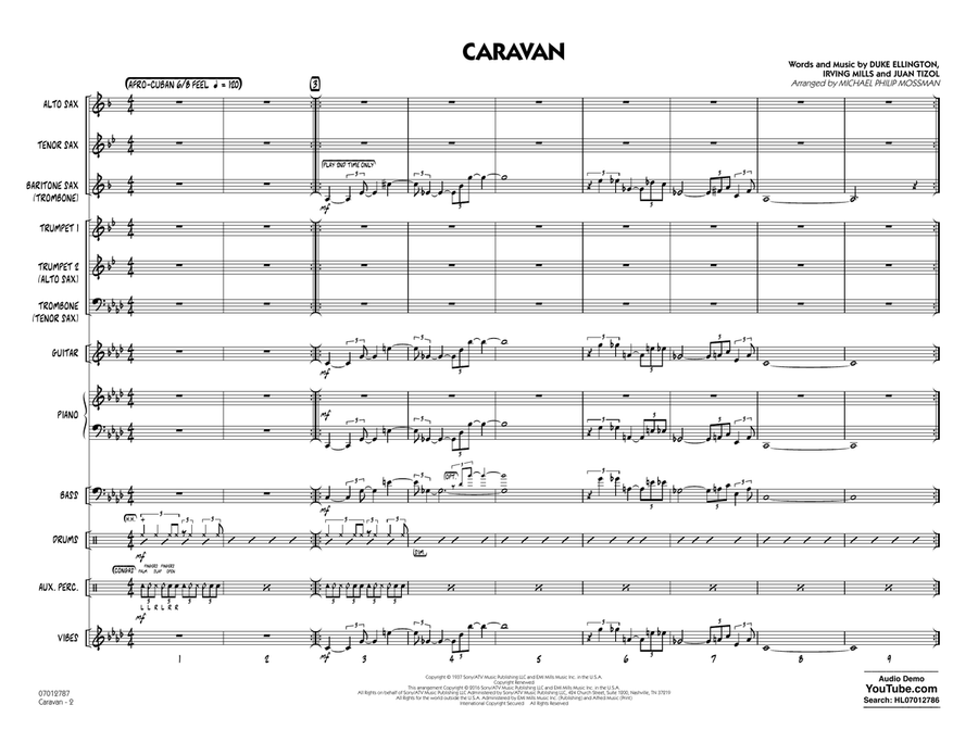 Caravan - Full Score Jazz Ensemble scores gallery preview page 2