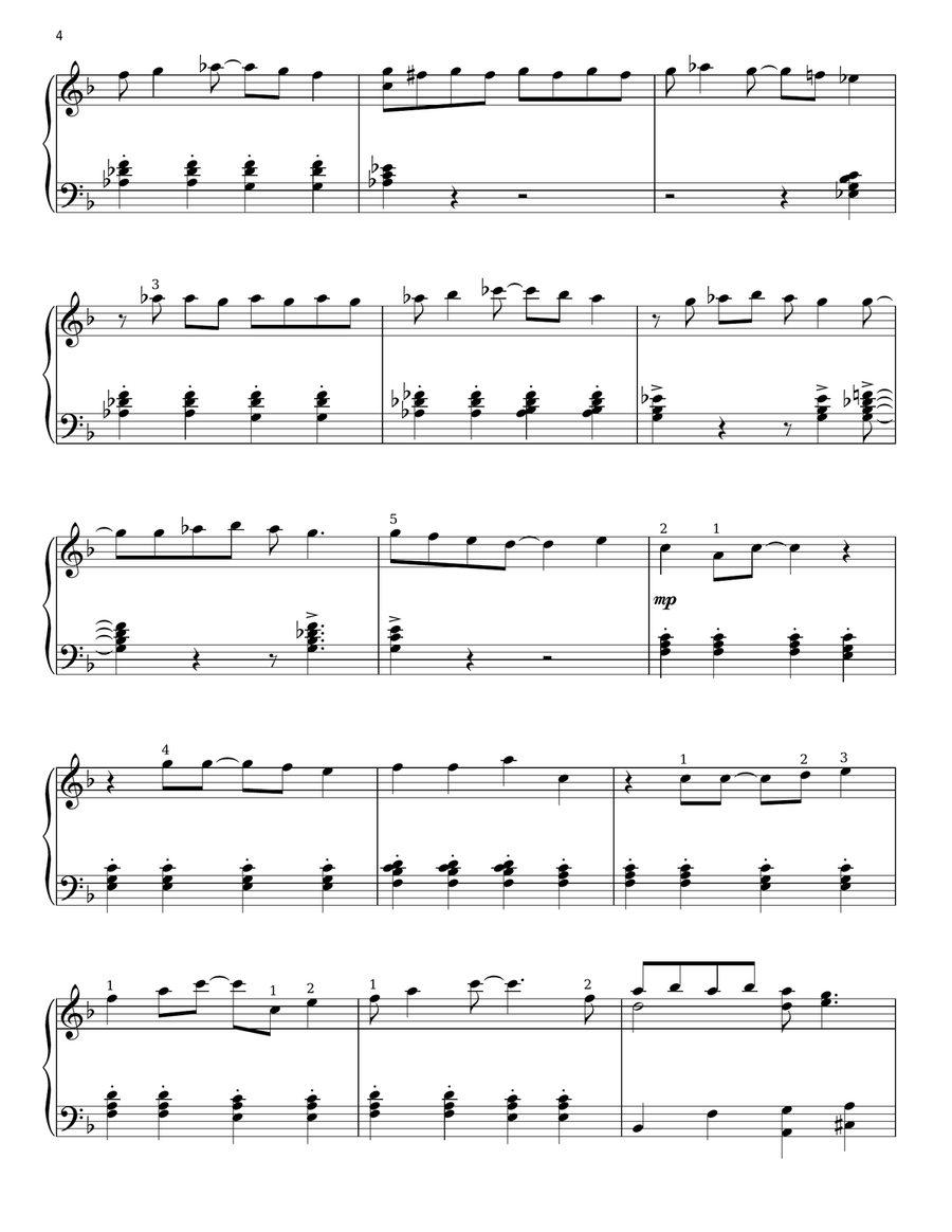 Popular (from Wicked) Popular (from Wicked) Piano Solo scores gallery preview page 4