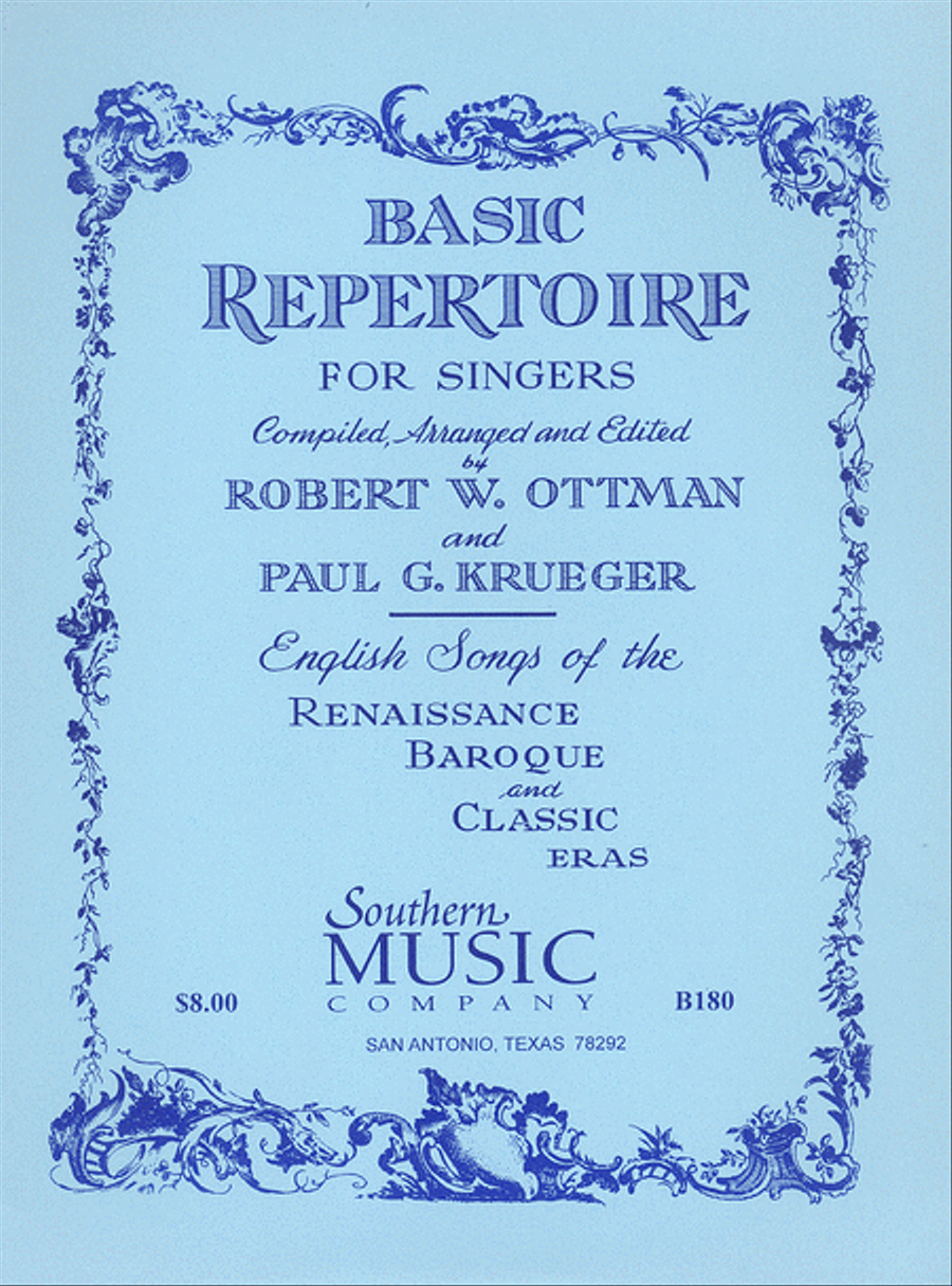 Basic Repertoire For Singers Voice scores gallery preview page 1