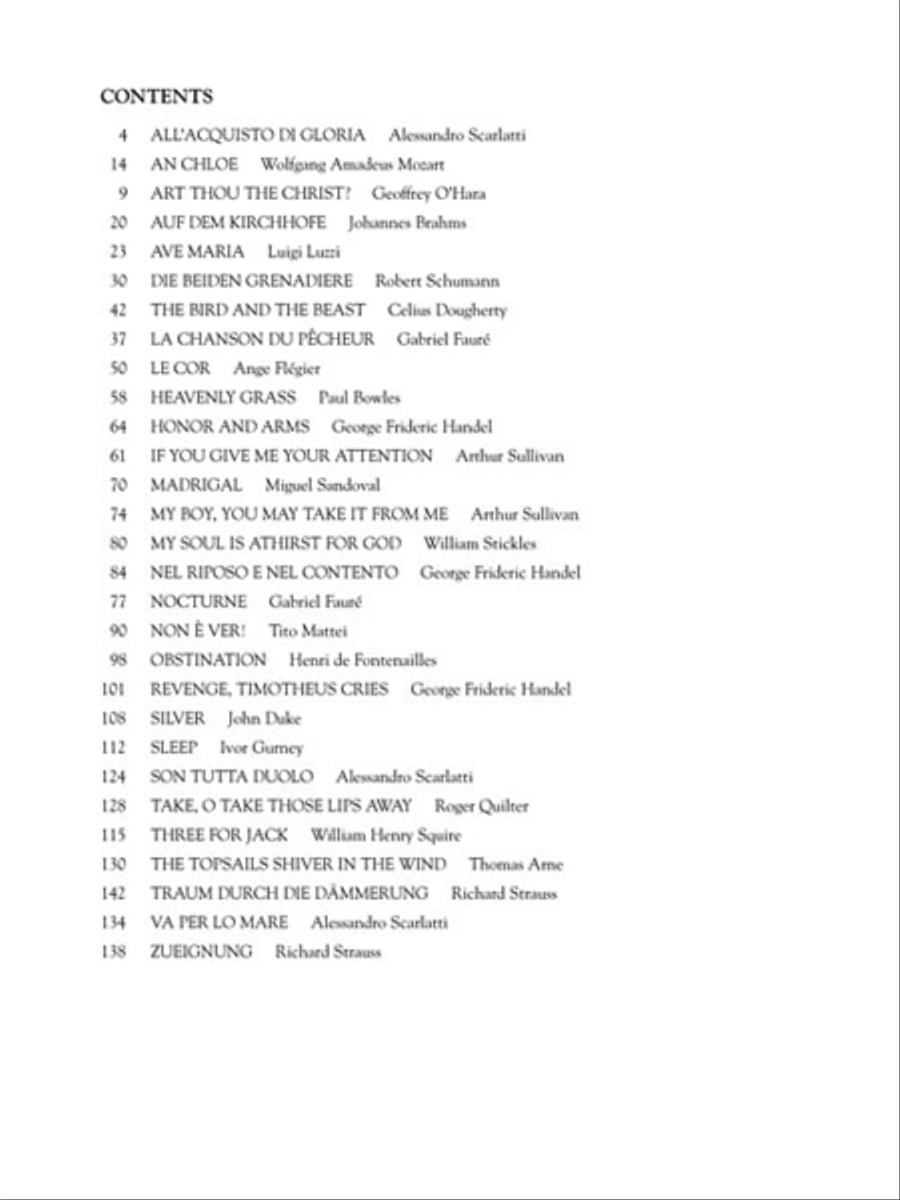 The Second Book of Baritone/Bass Solos Part II Bass Voice scores gallery preview page 3