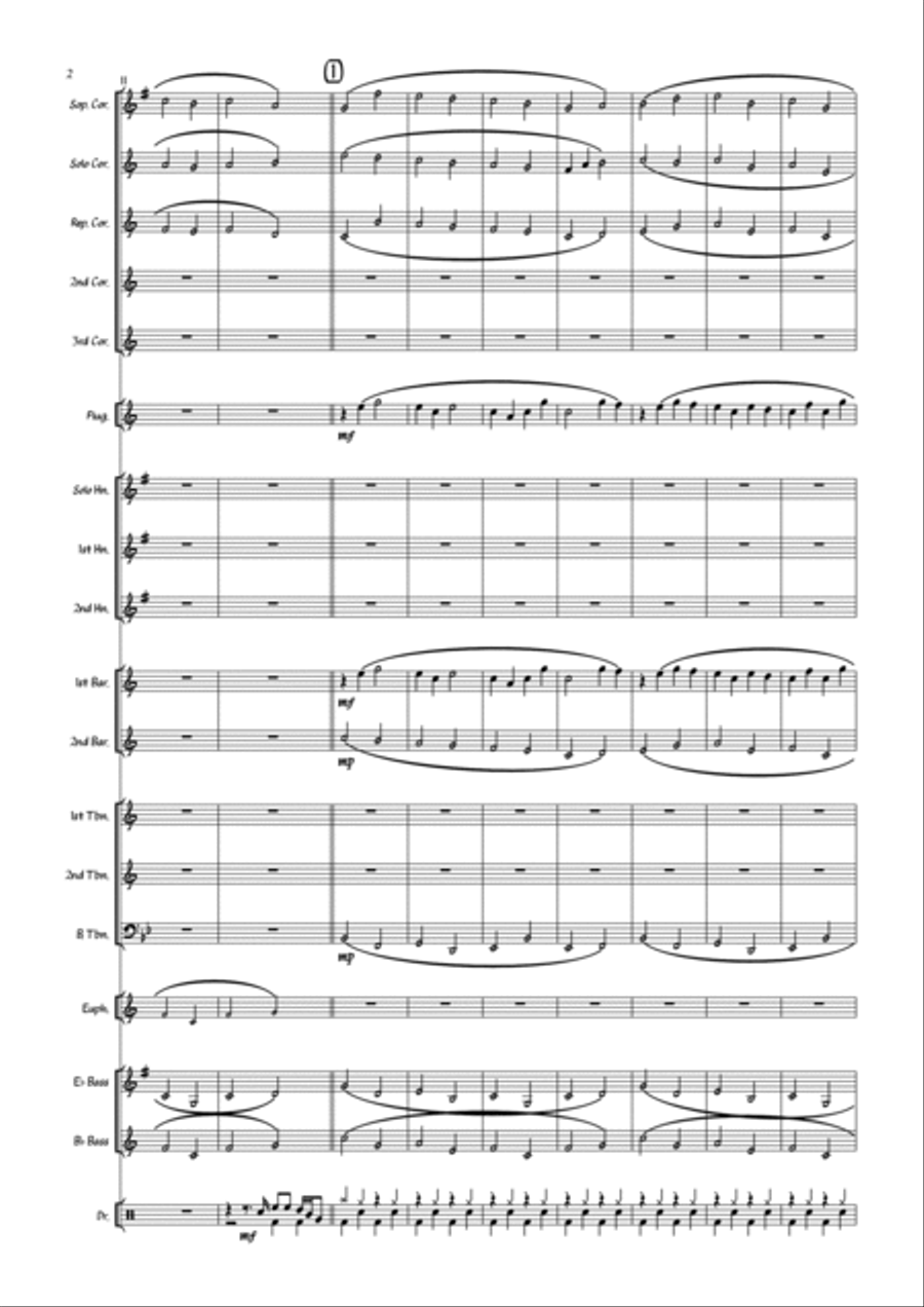 Pop Goes The Canon - Brass Band Brass Band scores gallery preview page 4
