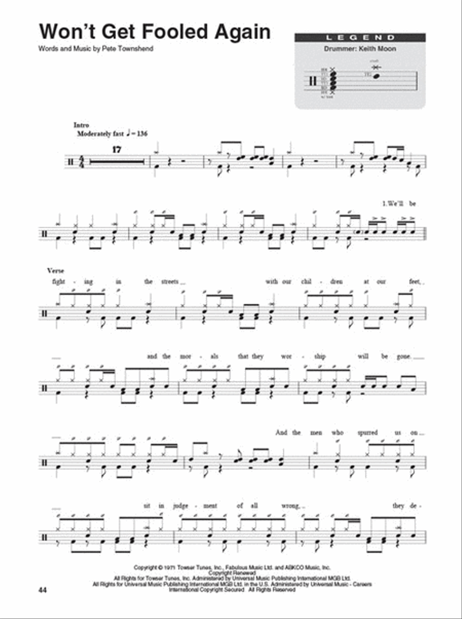 The Who The Who Percussion scores gallery preview page 5