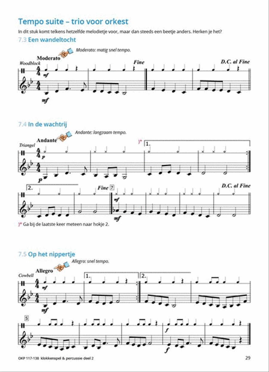 Samen Leren Samenspelen Vlaams Deel 2 Percussion scores gallery preview page 7