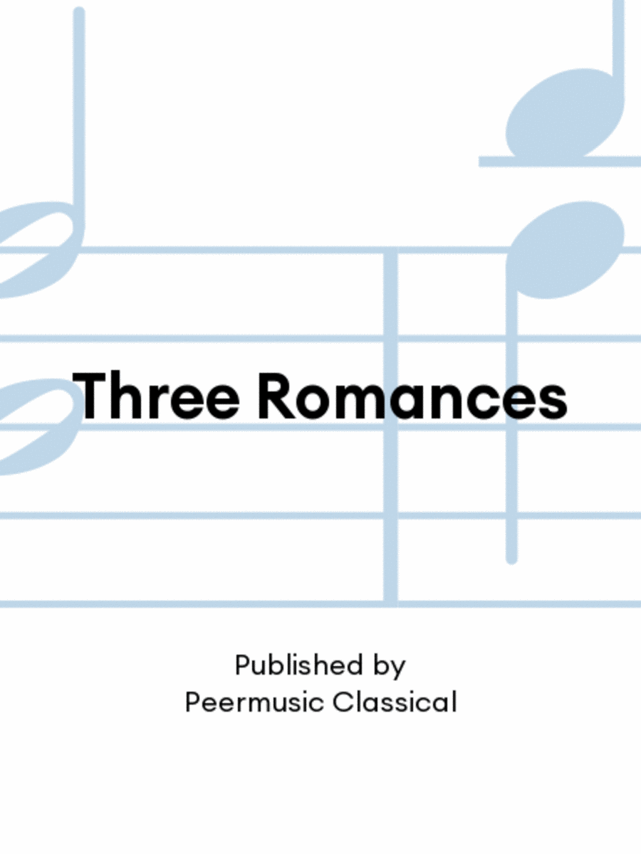 Three Romances Chamber Music scores gallery preview page 1