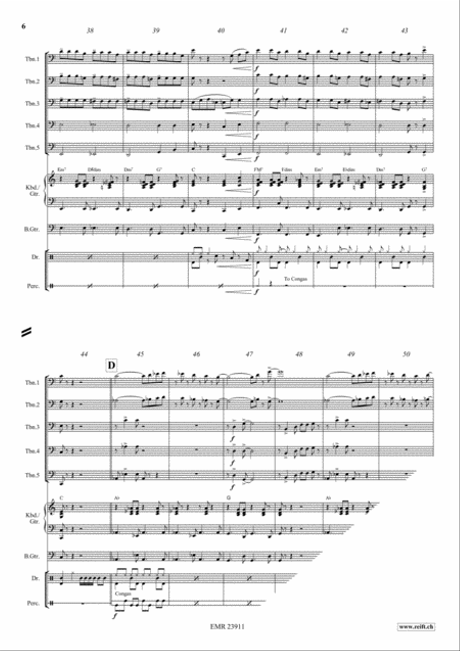 Cha Cha - Cuba Libre Trombone scores gallery preview page 6