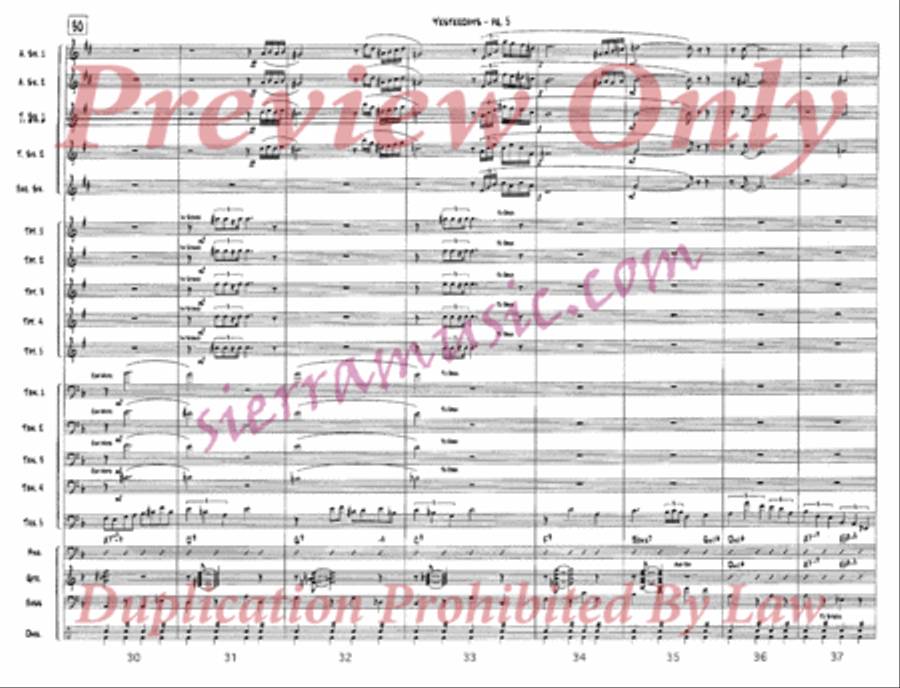 Yesterdays Jazz Ensemble scores gallery preview page 6