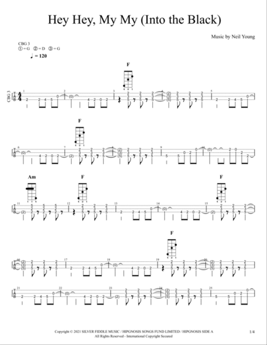 Hey Hey Electric Guitar scores gallery preview page 2