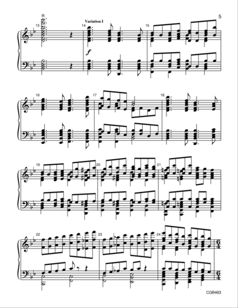 Angels from the Realms of Glory (Handbell Score) Handbell Choir scores gallery preview page 5