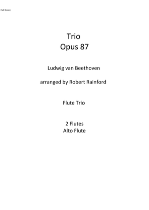Book cover for Trio Opus 87