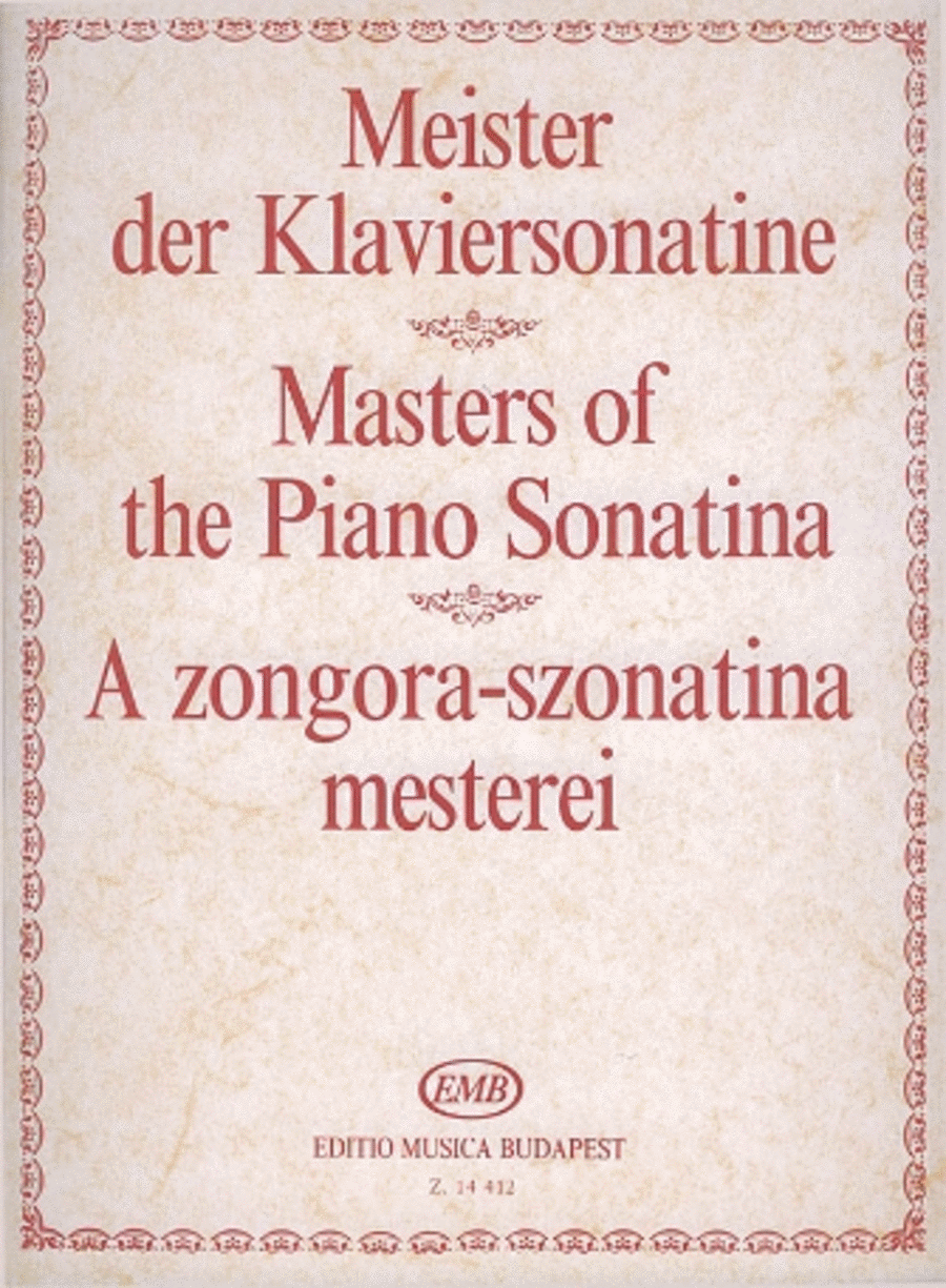 Masters of the Piano Sonatina Piano Solo scores gallery preview page 1