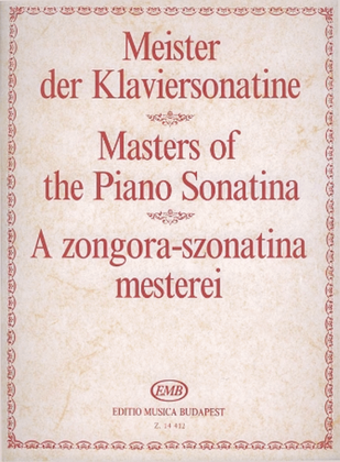 Book cover for Masters of the Piano Sonatina