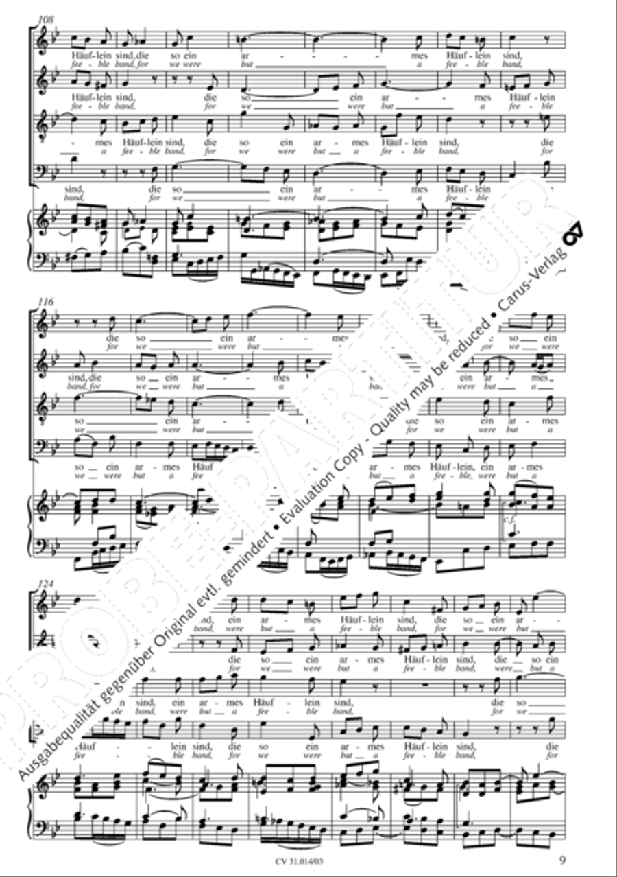 Were God not with us here today (War Gott nicht mit uns diese Zeit) STB scores gallery preview page 10