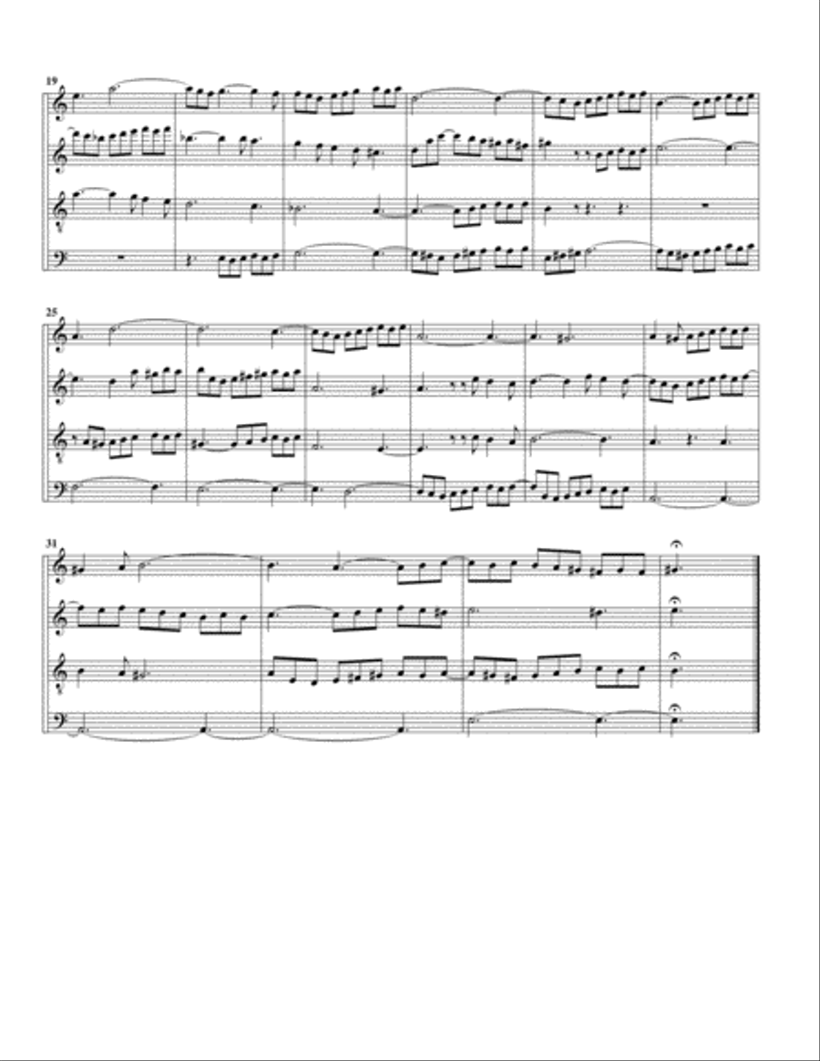 Kyrie, Gott, heiliger Geist, BWV 674 from Klavier Uebung, III. Teil (arrangement for 4 recorders)