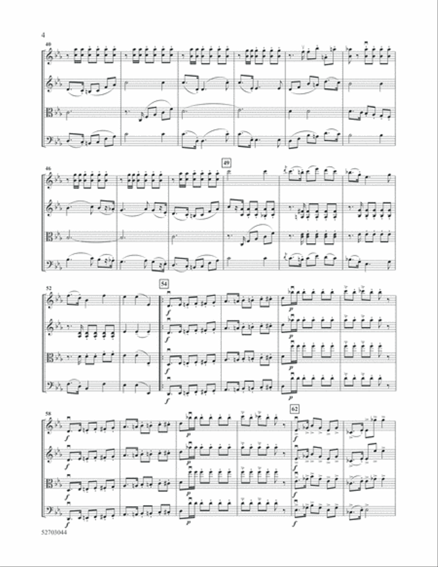 Polonaise and Tango Polonaise and Tango String Quartet scores gallery preview page 4