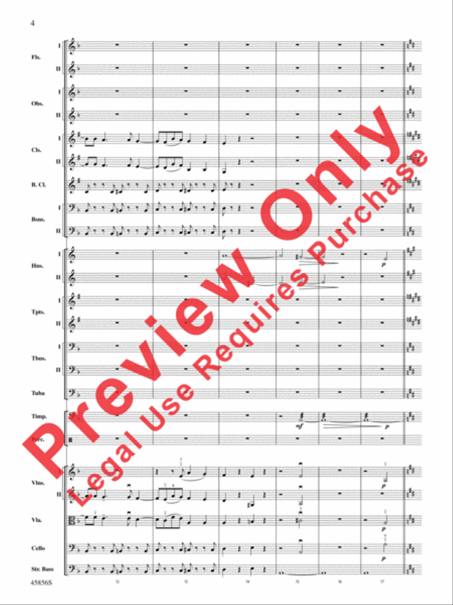 Academic Festival Overture, Op. 80 Full Orchestra scores gallery preview page 4