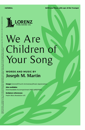 Book cover for We Are Children of Your Song