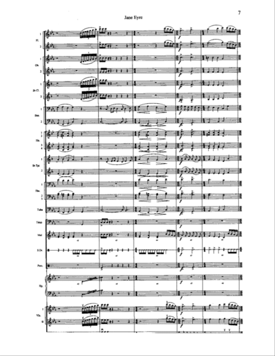 Jane Eyre: Fantasy - Overture Orchestra scores gallery preview page 8