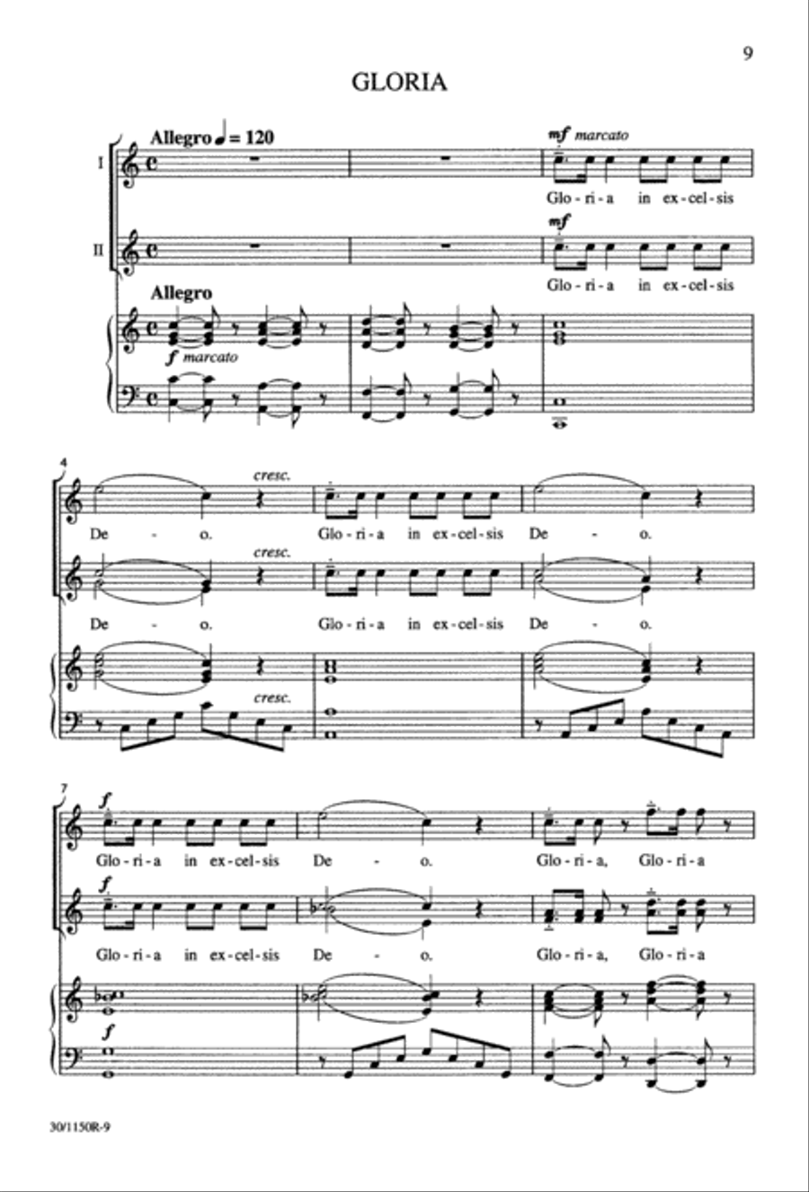 Messe Brève Messe Brève 2-Part scores gallery preview page 10