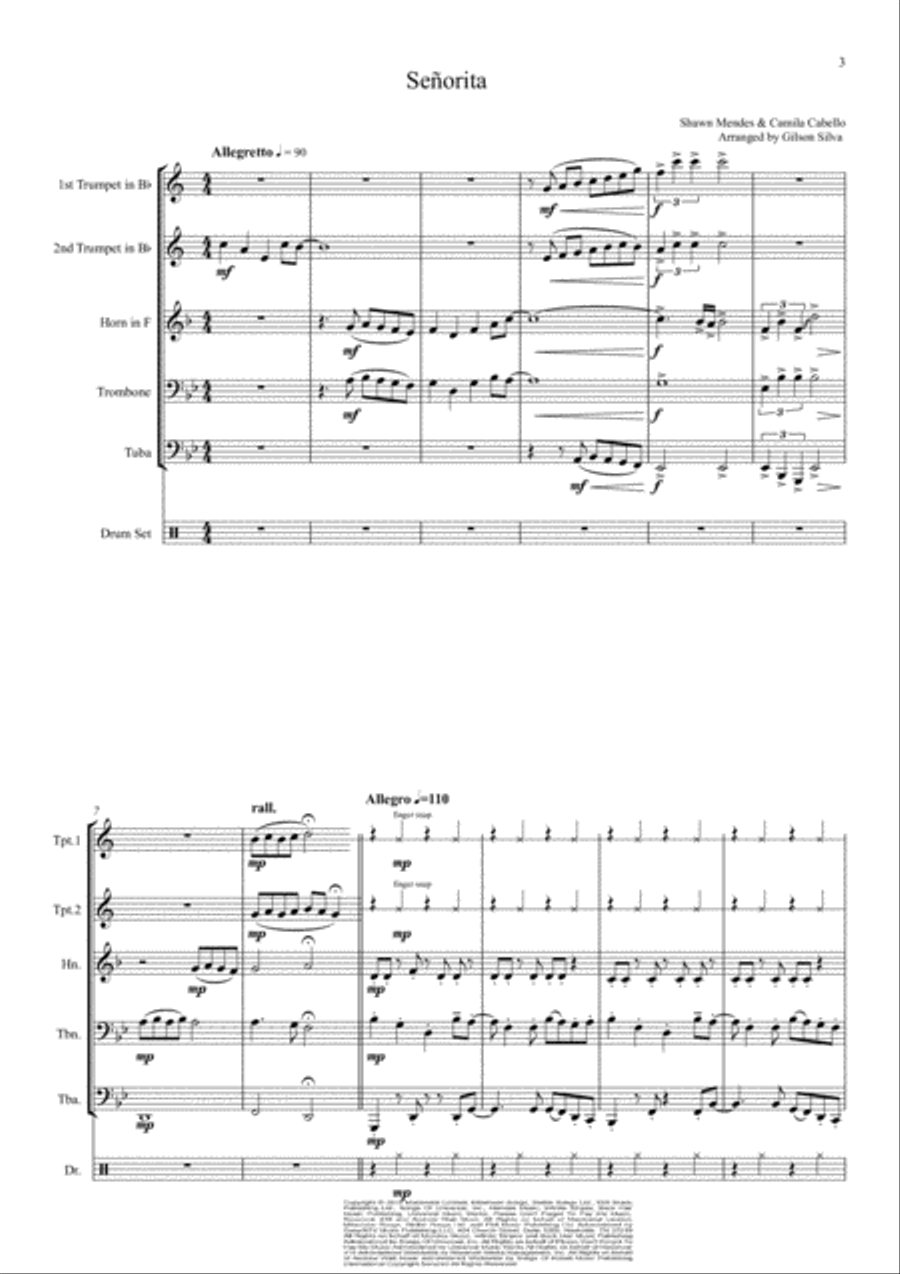 Senorita Brass Ensemble scores gallery preview page 3