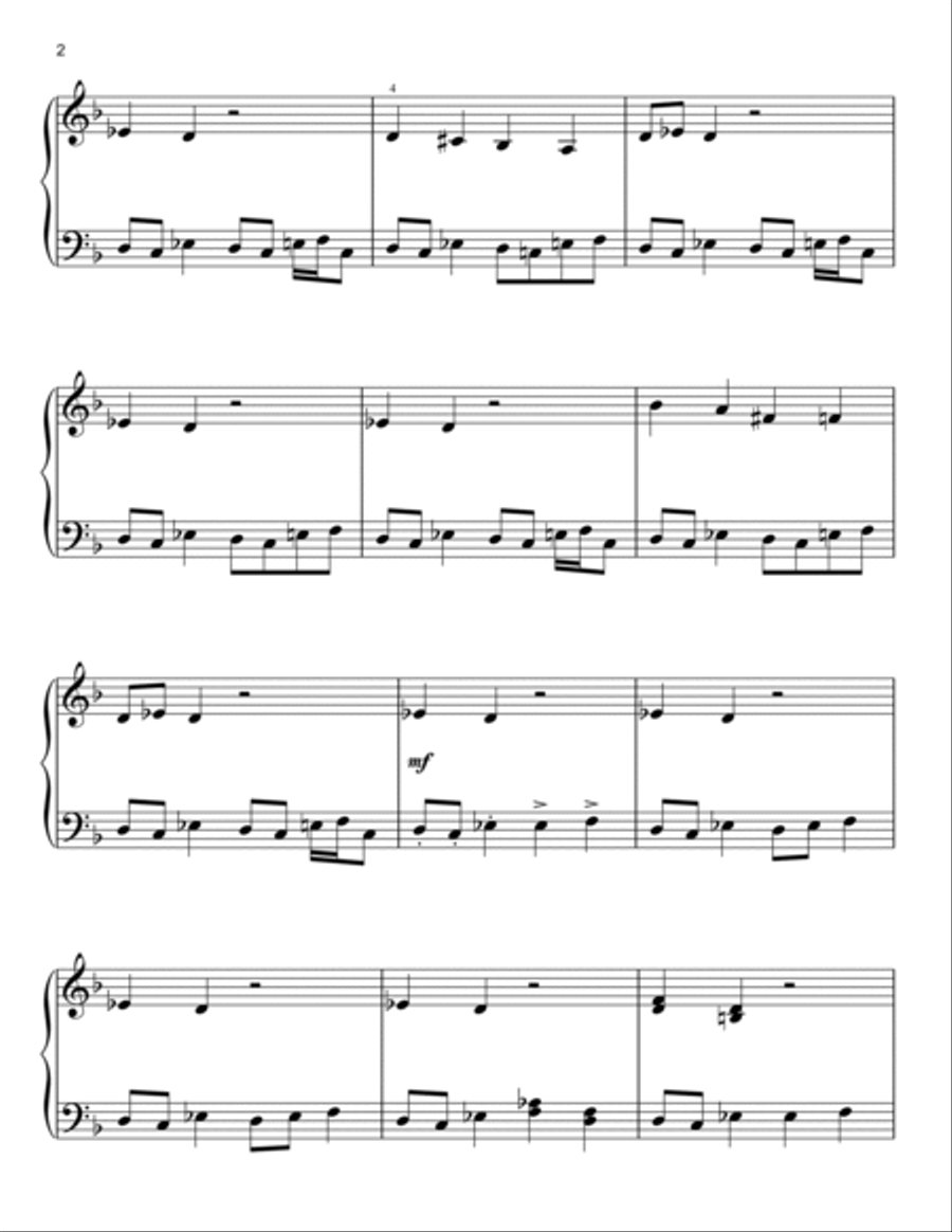 Rage Of Sparta (from God of War III) Easy Piano scores gallery preview page 2