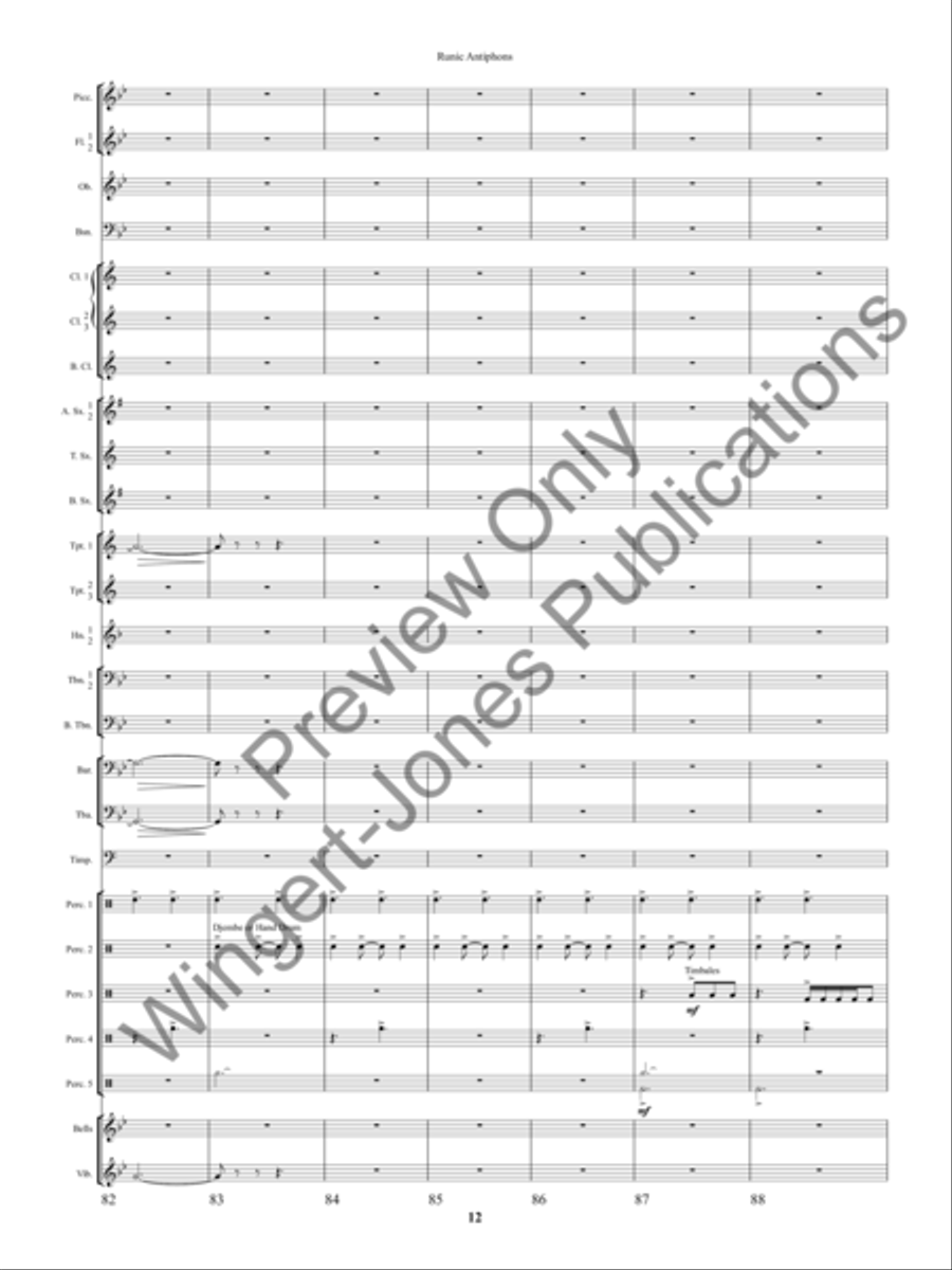 Ancient Apparitions Concert Band scores gallery preview page 15