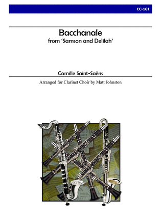 Book cover for Bacchanale from Samson and Delilah for Clarinet Choir