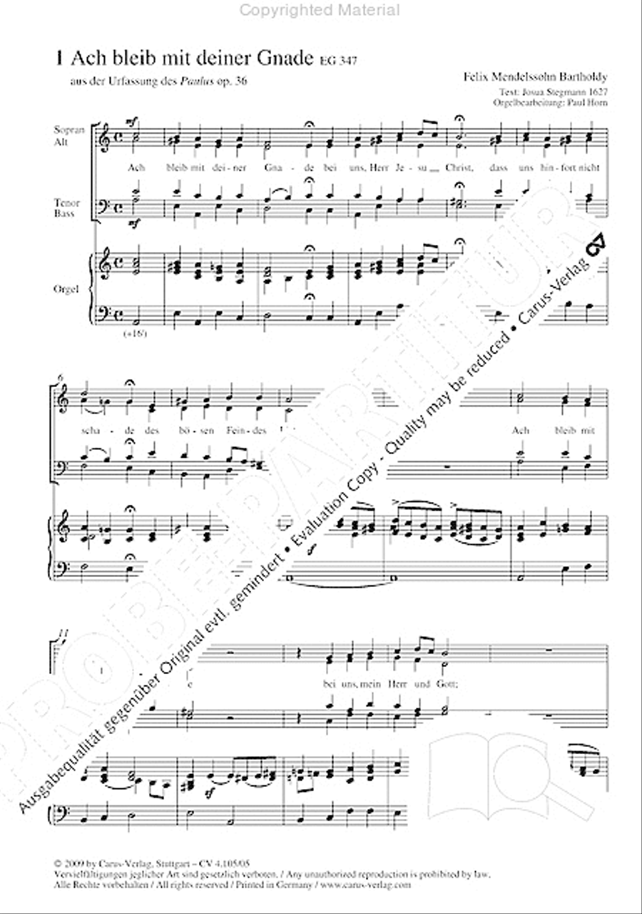 Choral collection Mendelssohn - editionchor Choir scores gallery preview page 3
