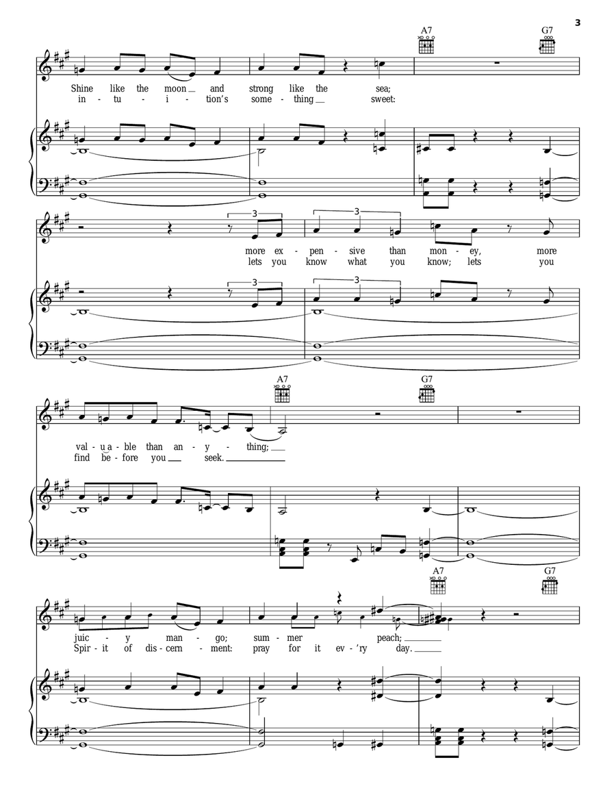 Rolling Hills Piano, Vocal, Guitar scores gallery preview page 3