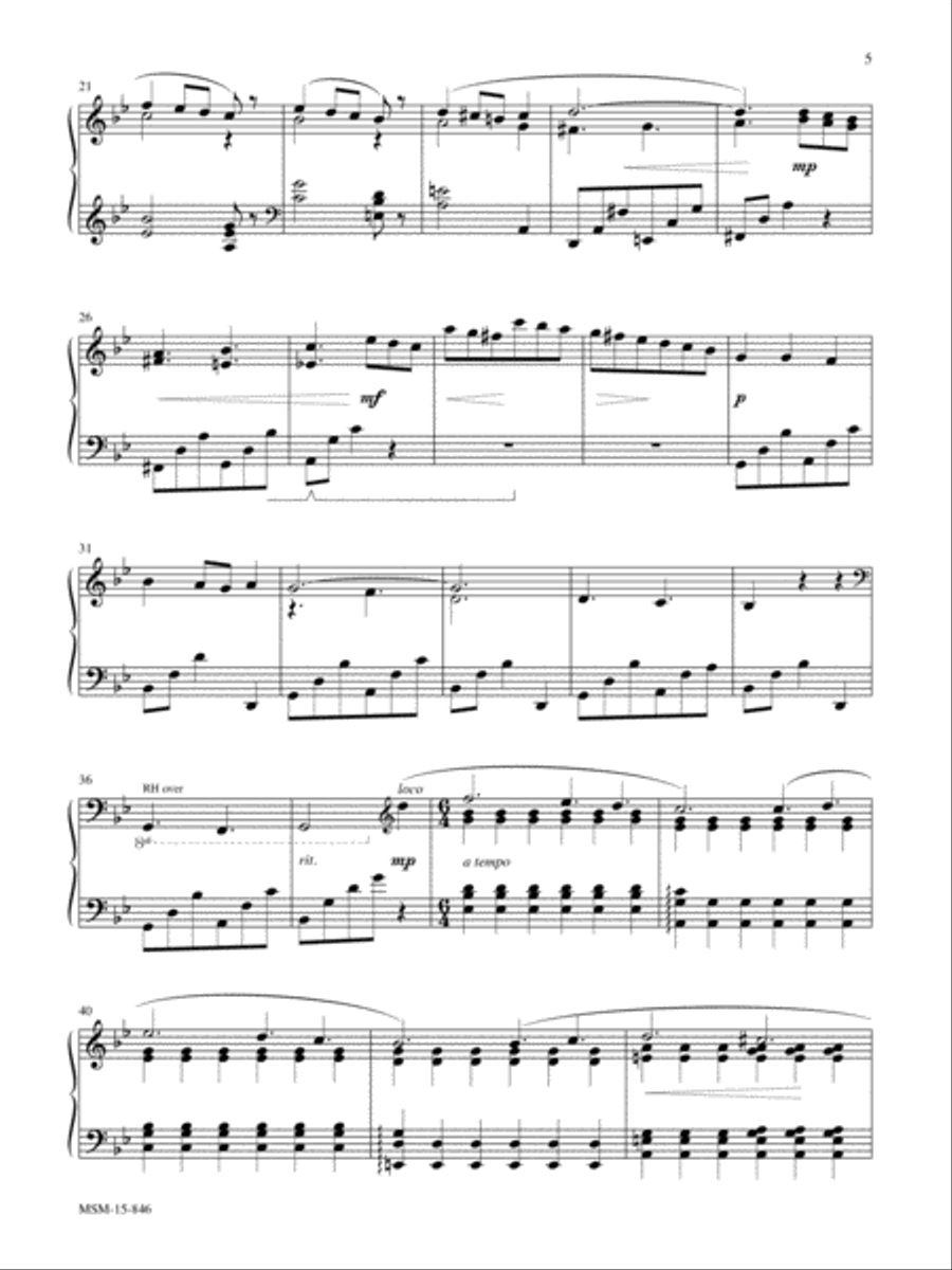 Advent and Christmas Wonder, Set 3 Easy Piano scores gallery preview page 3