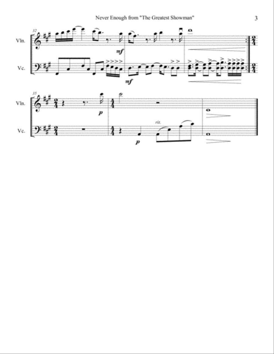 Never Enough Never Enough Set of Parts scores gallery preview page 3