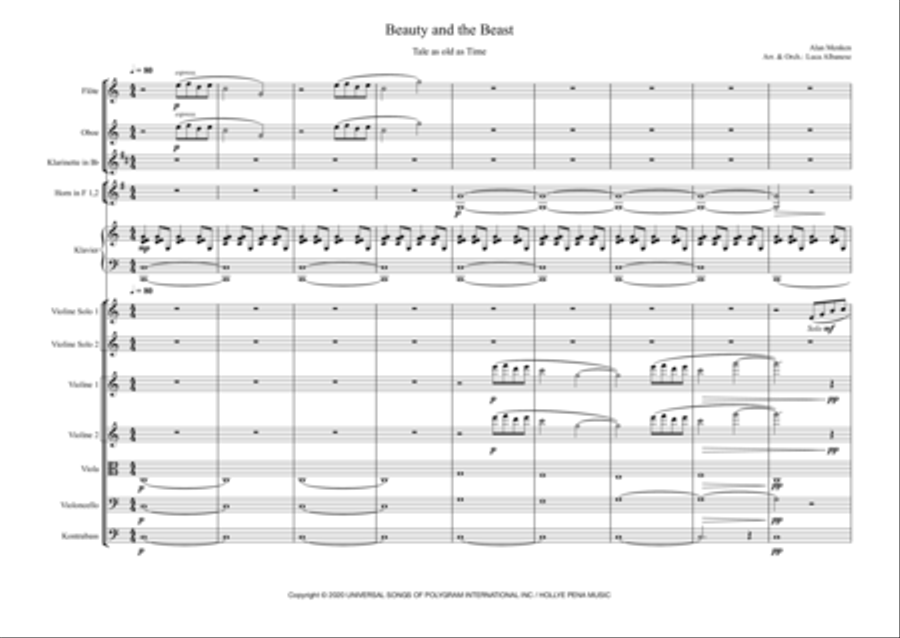 Beauty And The Beast Large Ensemble scores gallery preview page 2