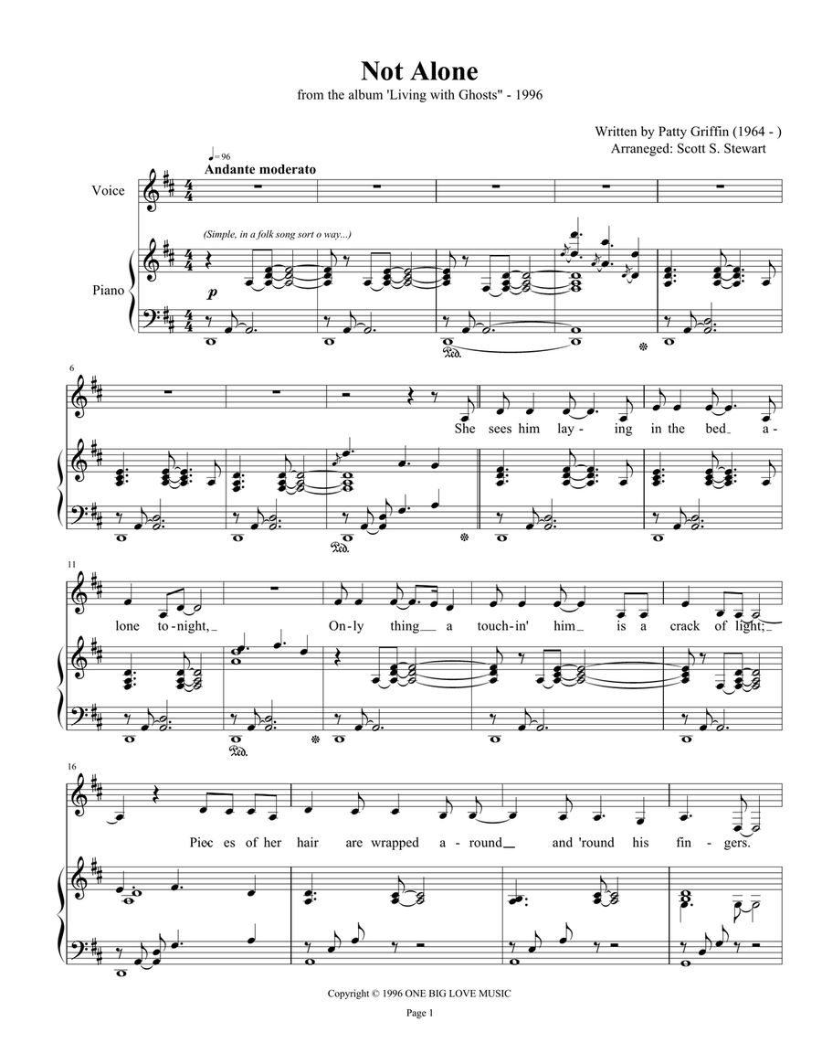 Not Alone Voice scores gallery preview page 1