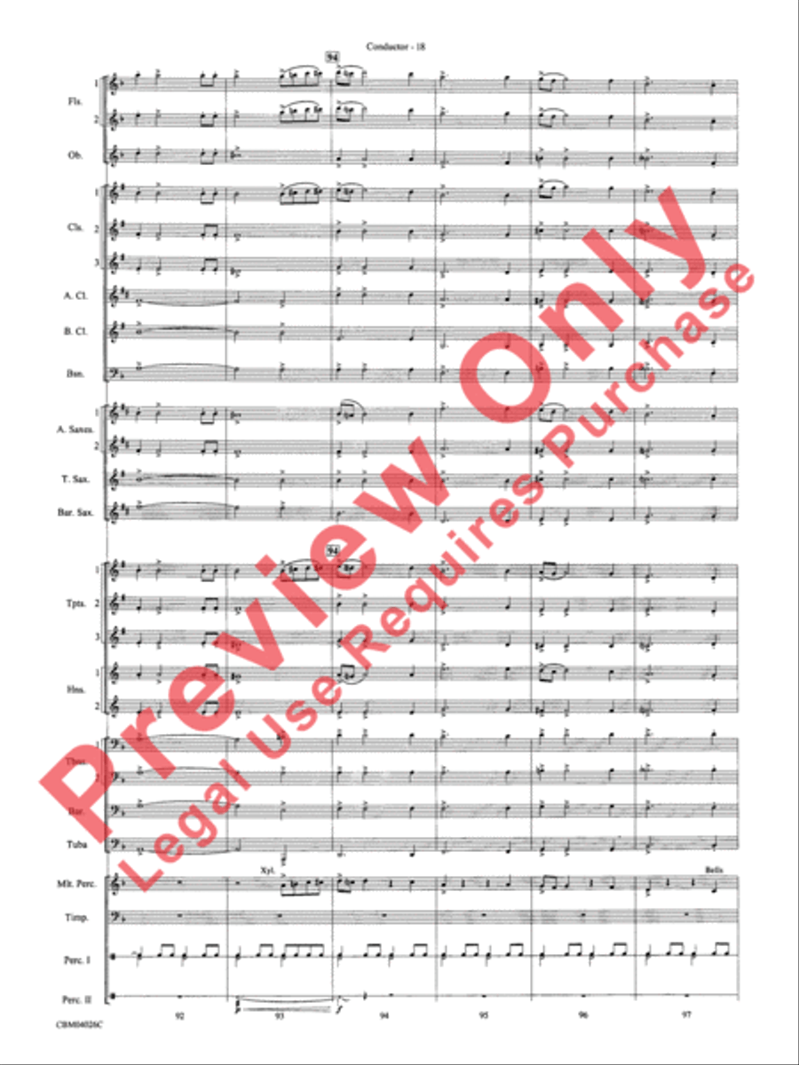 Go West! Concert Band scores gallery preview page 21