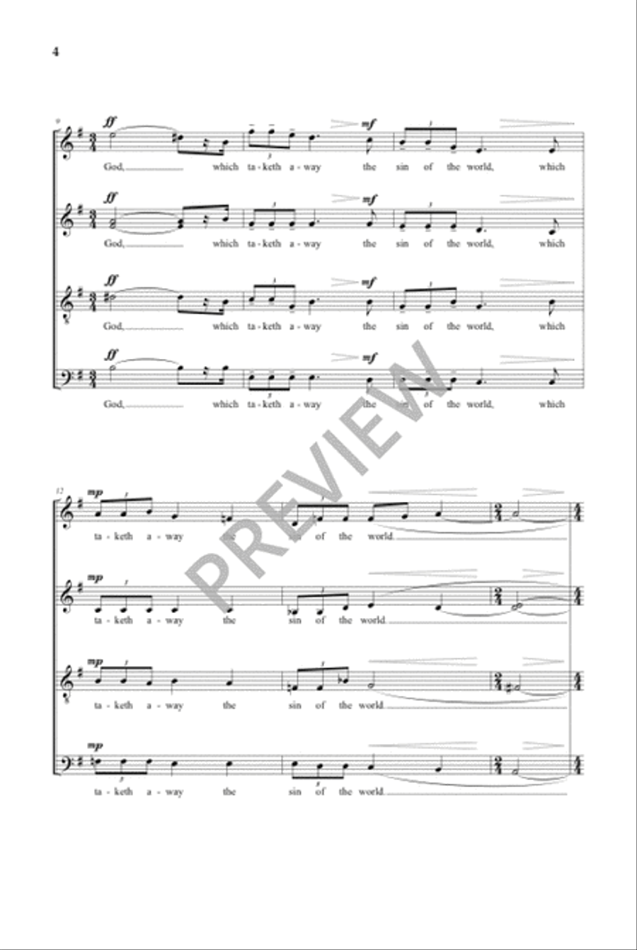 Behold the Lamb of God Behold the Lamb of God Divisi scores gallery preview page 5