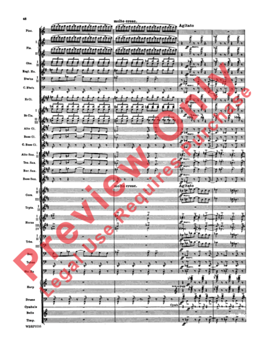 Rhapsody in Blue Concert Band scores gallery preview page 49