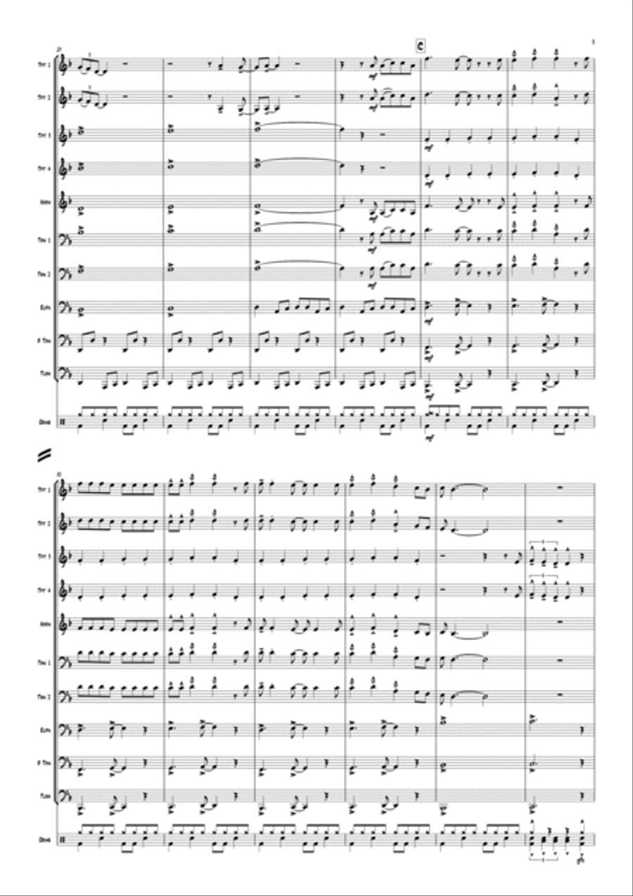 Livin' On A Prayer Livin' On A Prayer Brass Ensemble scores gallery preview page 5