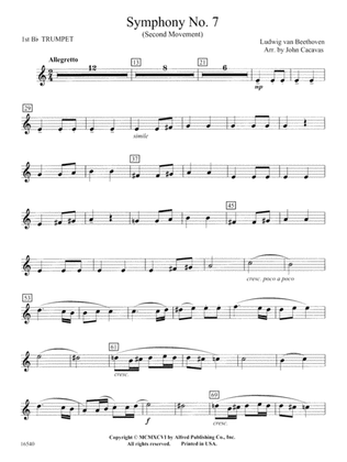 Symphony No. 7 (Second Movement): 1st B-flat Trumpet