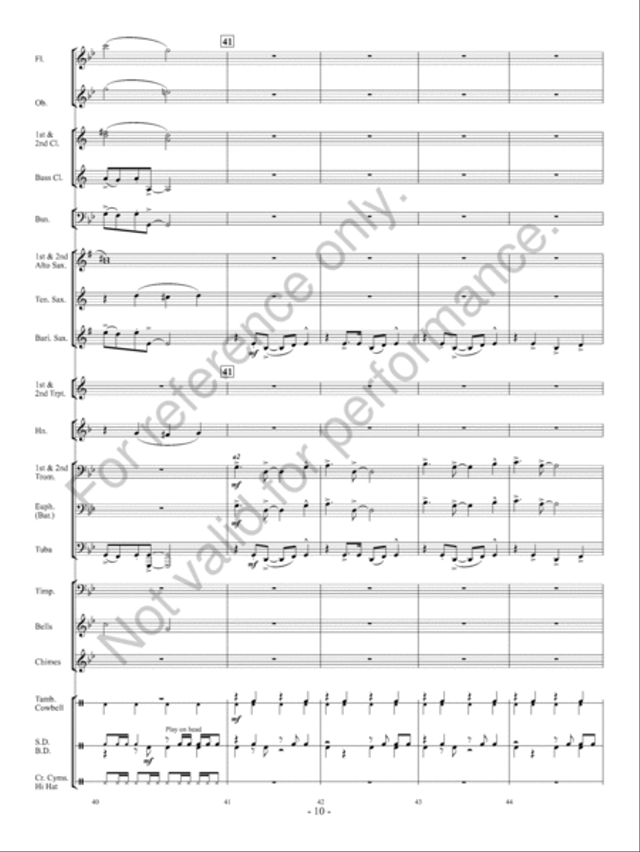 O Come All Ye Faithful Concert Band scores gallery preview page 11