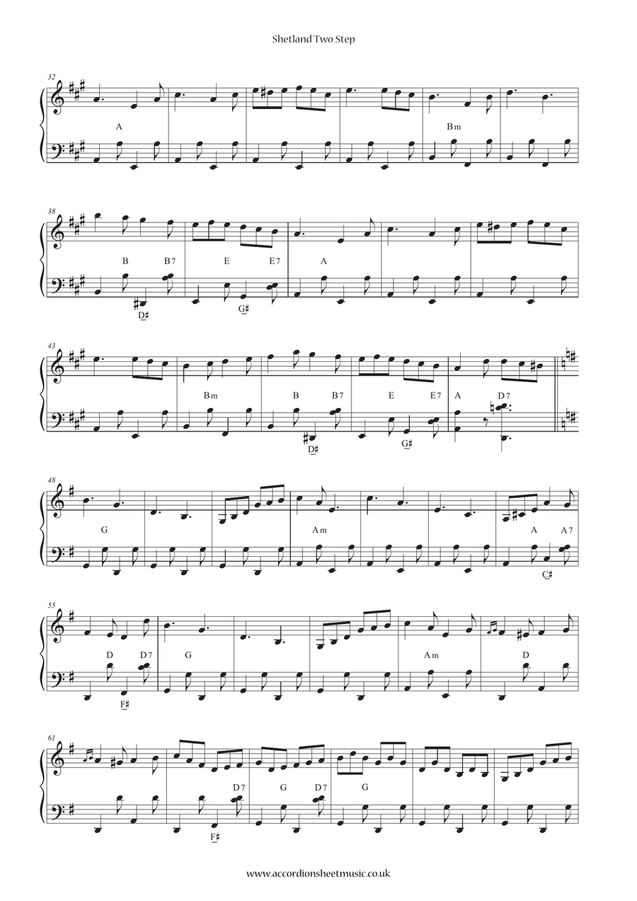 Shetland Two Step Accordion scores gallery preview page 2