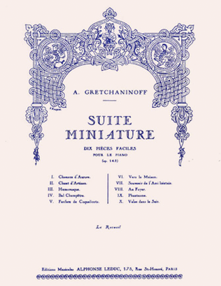 Book cover for Suite Miniature Op. 145