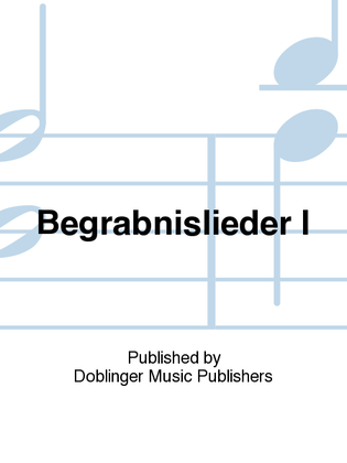 Book cover for Begrabnislieder I
