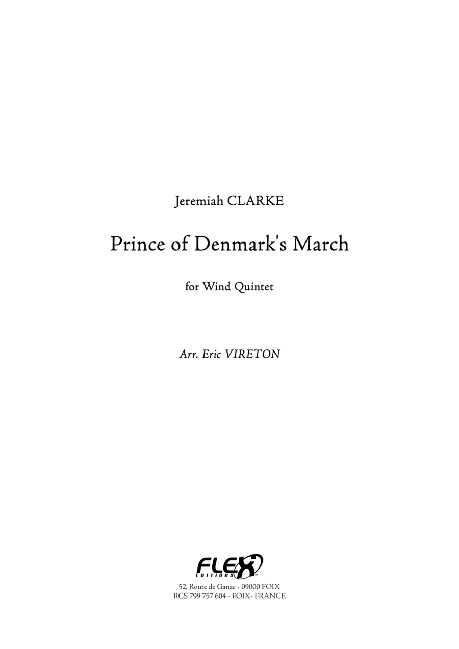 Prince of Denmark's March Woodwind Quintet scores gallery preview page 1