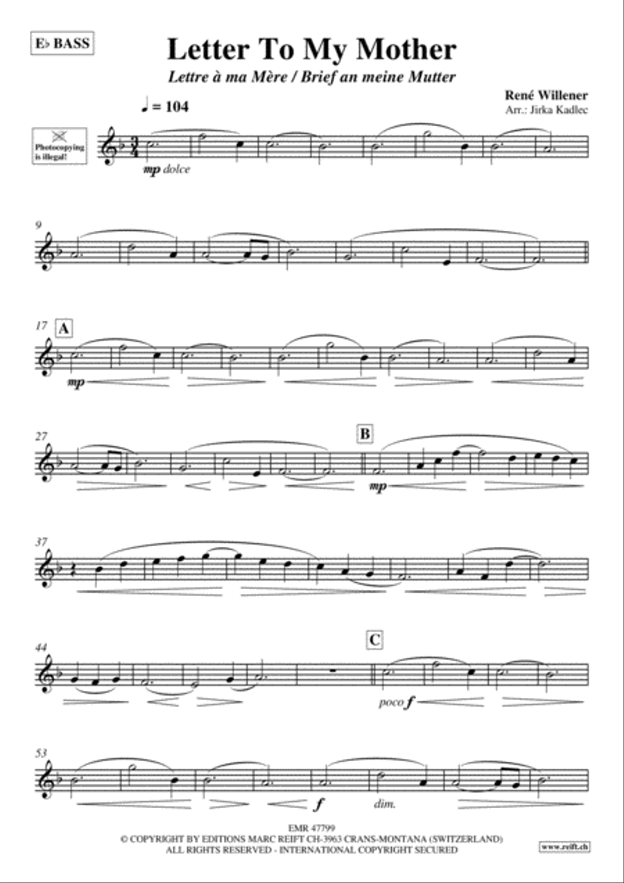 Letter To My Mother Letter To My Mother Piano Accompaniment scores gallery preview page 3