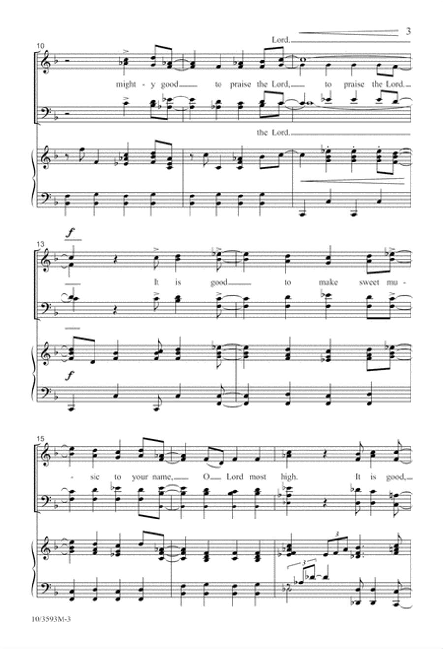 Mighty Good to Praise the Lord 4-Part scores gallery preview page 3