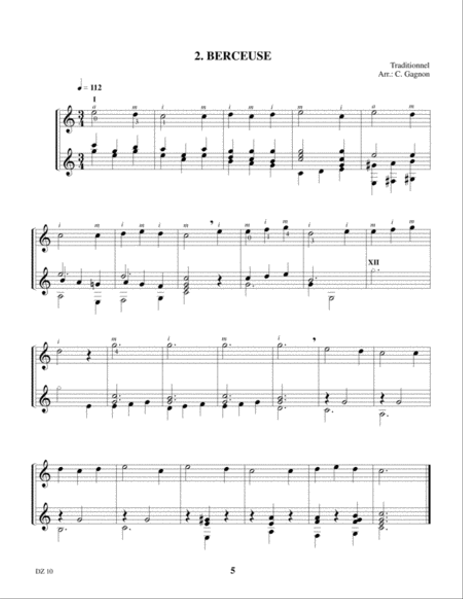 Répertoire monodique pour guitare Classical Guitar scores gallery preview page 5
