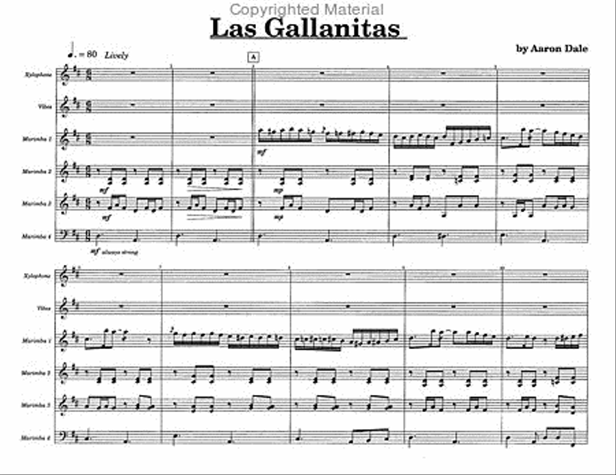 Las Gallanitas Las Gallanitas Percussion Ensemble scores gallery preview page 2